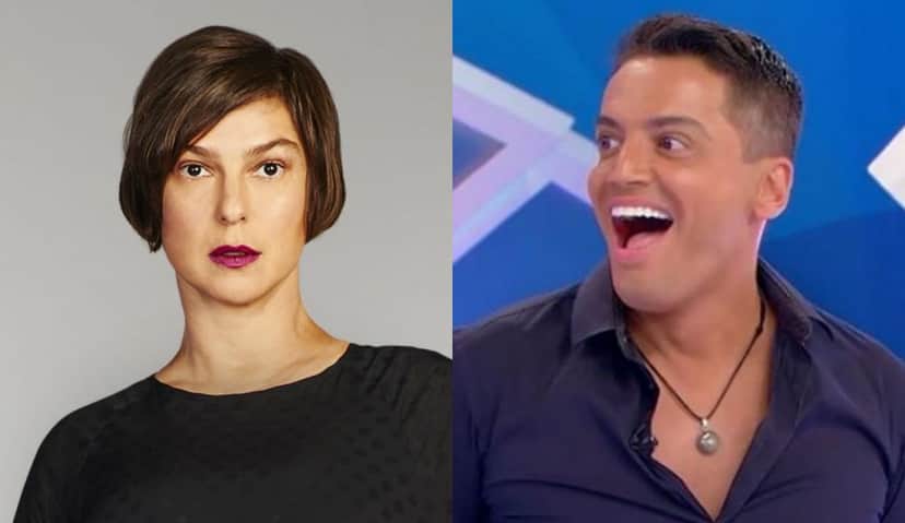Maria Paula e Leo Dias, jornalista caiu em pegadinha de Maurício Meirelles - Imagem: Montagem/TV Foco