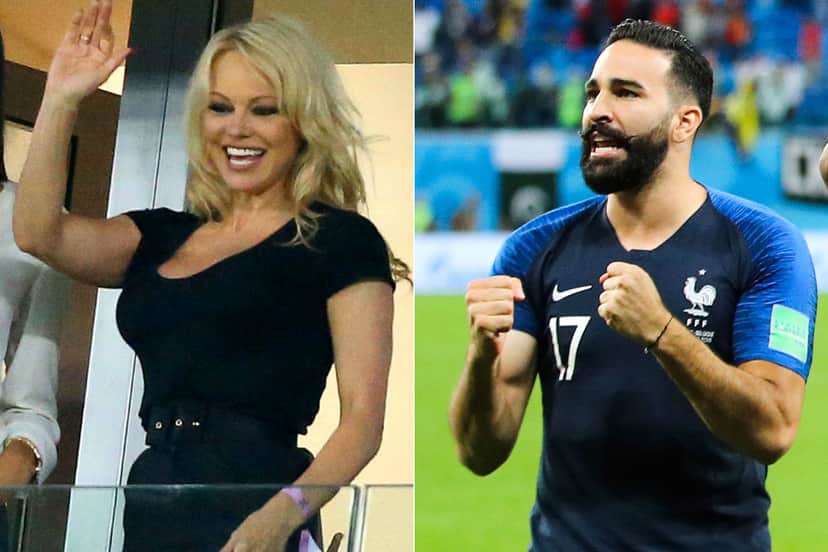 A atriz Pamela Anderson fala sobre o que enfrentou ao lado de seu ex-namorado Adil Rami (Foto: Reprodução) A atriz Pamela Anderson fala sobre o que enfrentou ao lado de seu ex-namorado Adil Rami (Foto: Reprodução)