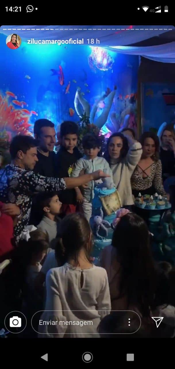 Zilu Camargo e Zezé Di Camargo participaram da festa de aniversário do neto (Foto: Reprodução/Instagram) Zilu Camargo e Zezé Di Camargo participaram da festa de aniversário do neto (Foto: Reprodução/Instagram)