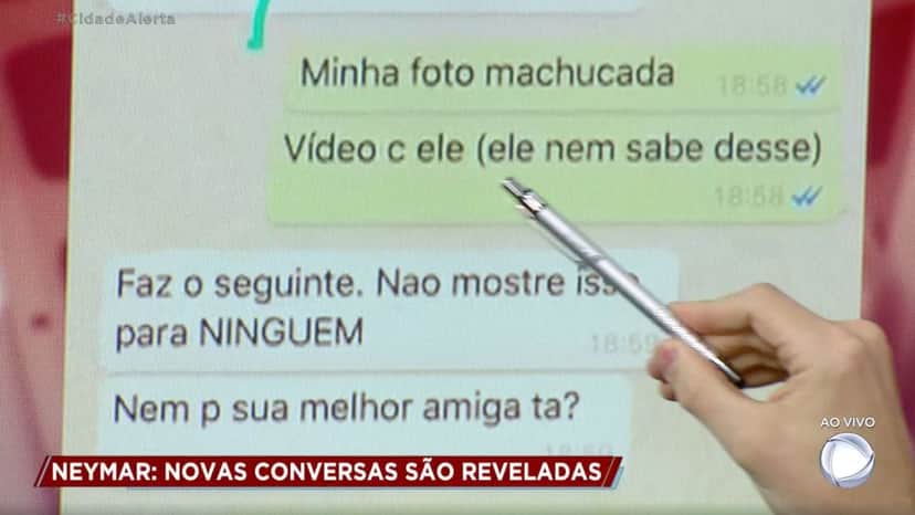 Conversa de Najila Trindade e seu ex-advogado (Foto: Reprodução) Conversa de Najila Trindade e seu ex-advogado (Foto: Reprodução)