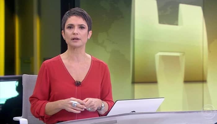 Sandra Annenberg no Jornal Hoje (Foto: Reprodução/Globo) Sandra Annenberg no Jornal Hoje (Foto: Reprodução/Globo)