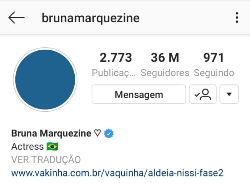 Bruna Marquezine causou por atitude espantosa no Instagram (Foto: Reprodução) Bruna Marquezine causou por atitude espantosa no Instagram (Foto: Reprodução)