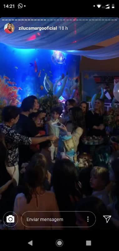 O ex-casal marcou presença na festa de aniversário do neto (Foto: Reprodução/ Instagram) O ex-casal marcou presença na festa de aniversário do neto (Foto: Reprodução/ Instagram)