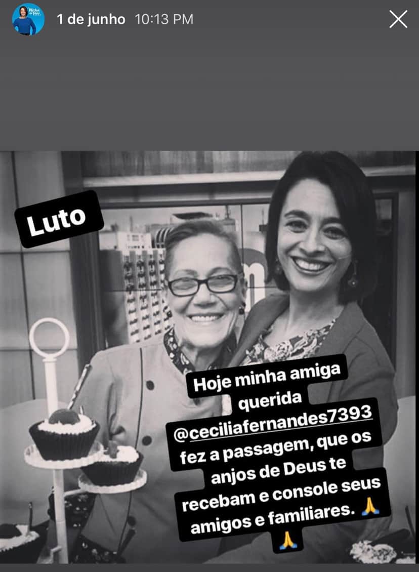 Cátia Fonseca e Cecília Fernandes no programa "Mulheres" (Foto: Reprodução/Instagram) Cátia Fonseca e Cecília Fernandes no programa "Mulheres" (Foto: Reprodução/Instagram)