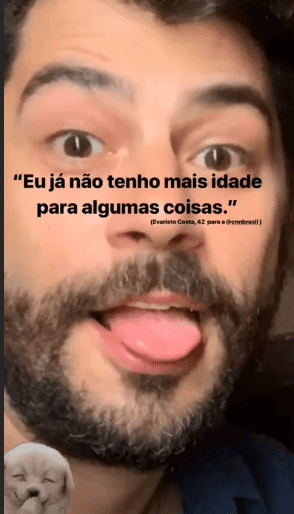 Evaristo Costa, zomba de nova emissora em sua conta pessoal do Instagram (Foto: reprodução) Evaristo Costa, zomba de nova emissora em sua conta pessoal do Instagram (Foto: reprodução)