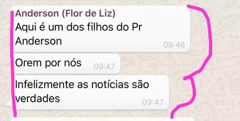 Mensagens encontradas no celular do Pastor Anderson Mensagens encontradas no celular do Pastor Anderson