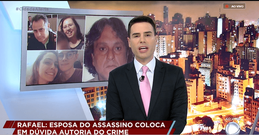 Luiz Bacci recebeu ofensa do irmão do assassino de Rafael Miguel (Foto: Divulgação/Record) Luiz Bacci recebeu ofensa do irmão do assassino de Rafael Miguel (Foto: Divulgação/Record)