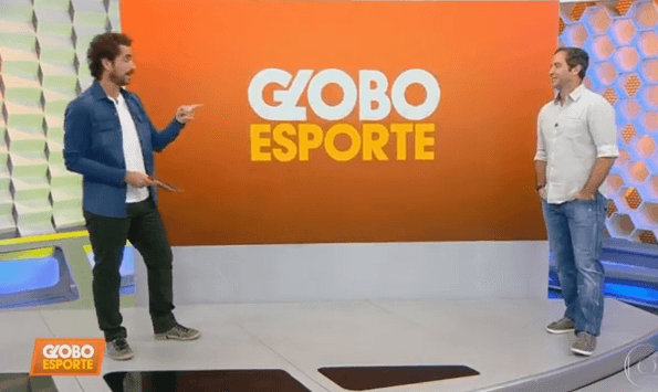Caio Ribeiro chamou atenção de Felipe Andreoli ao vivo. (Imagem: Reprodução/ TV Globo) Caio Ribeiro chamou atenção de Felipe Andreoli ao vivo. (Imagem: Reprodução/ TV Globo)
