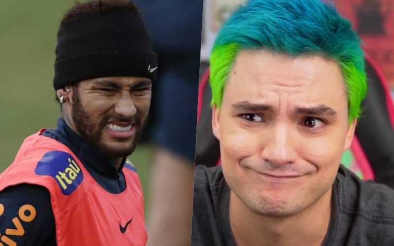Neymar sofre grave lesão durante partida e Felipe Neto debocha do jogador: Foto: Reprodução Neymar sofre grave lesão durante partida e Felipe Neto debocha do jogador: Foto: Reprodução