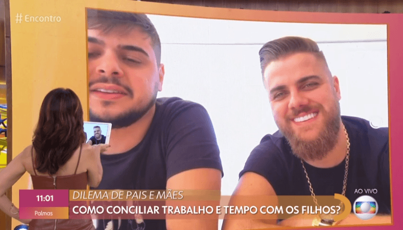Zé Neto e Cristiano no Encontro com Fátima Bernardes (Foto: Reprodução/ Globo) Zé Neto e Cristiano no Encontro com Fátima Bernardes (Foto: Reprodução/ Globo)