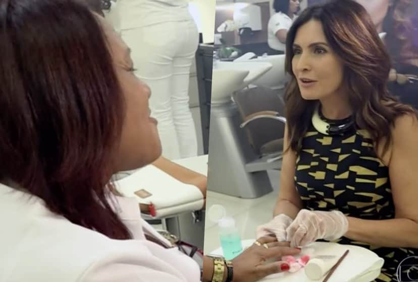 Fátima Bernades surpreendeu ao mudar de profissão no Encontro da Globo Fátima Bernades surpreendeu ao mudar de profissão no Encontro da Globo