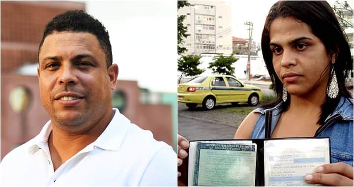 Ronaldo se envolveu com o travesti Andrea em 2008. (Foto: Montagem/Divulgação) Ronaldo se envolveu com o travesti Andrea em 2008. (Foto: Montagem/Divulgação)