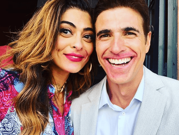 Juliana Paes e Reynaldo Gianecchini nos bastidores de A Dona do Pedaço (Foto: Reprodução/ Instagram) Juliana Paes e Reynaldo Gianecchini nos bastidores de A Dona do Pedaço (Foto: Reprodução/ Instagram)