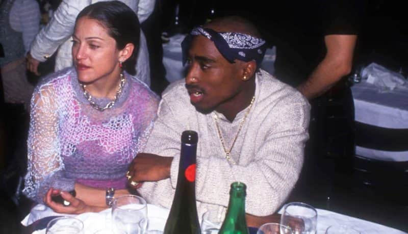 Madonna e o rapper Tupac seu ex-namorado (Foto: Reprodução) Madonna e o rapper Tupac seu ex-namorado (Foto: Reprodução)