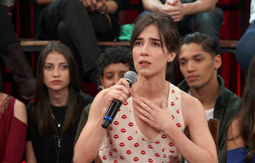 A atriz da Globo, Marjorie Estiano, se emocionou (Foto: Reprodução/Globo) A atriz da Globo, Marjorie Estiano, se emocionou (Foto: Reprodução/Globo)