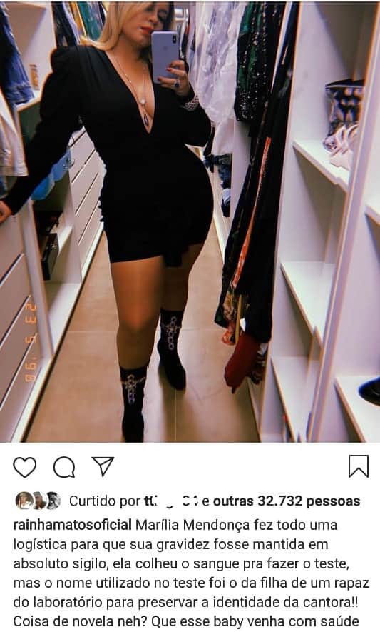 Marília Mendonça tenta esconder gravidez de mídia e usa nome falso para fazer teste (Foto: Reprodução) Marília Mendonça tenta esconder gravidez de mídia e usa nome falso para fazer teste (Foto: Reprodução)