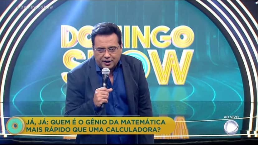 Geraldo Luís comandou o Domingo Show na tarde deste domingo (Foto: Reprodução) Geraldo Luís comandou o Domingo Show na tarde deste domingo (Foto: Reprodução)