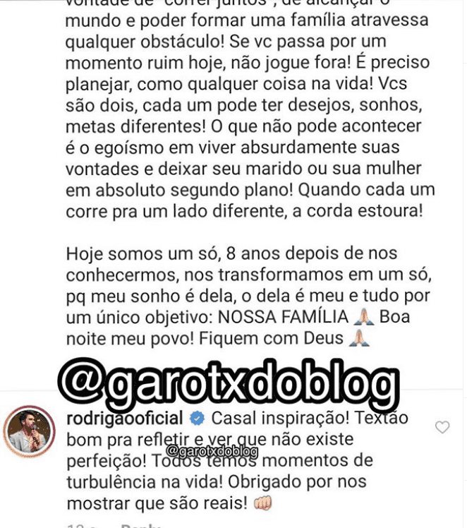 Rodrigão, ex participante do Big Brother Brasil, comenta a própria foto (Foto: Reprodução) Rodrigão, ex participante do Big Brother Brasil, comenta a própria foto (Foto: Reprodução)
