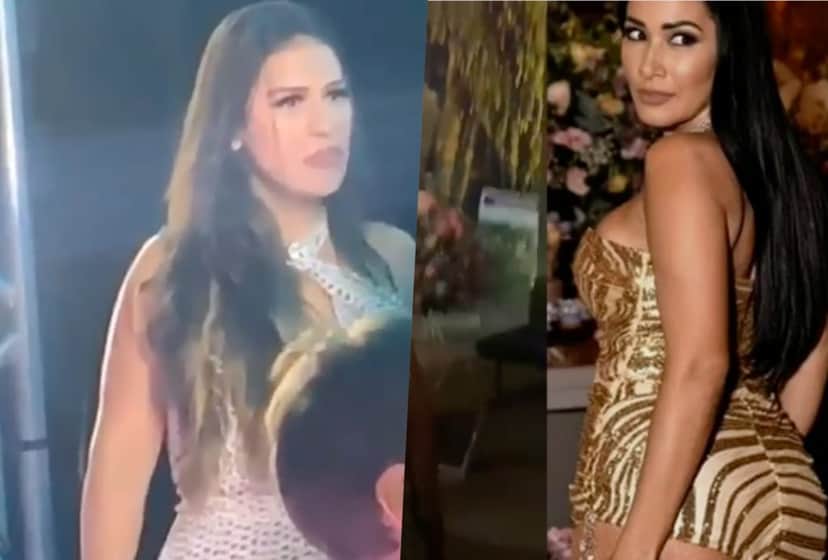 Simaria, da dupla com Simone, acabou mostrando o bumbum em festa e a irmã não gostou nada Simaria, da dupla com Simone, acabou mostrando o bumbum em festa e a irmã não gostou nada