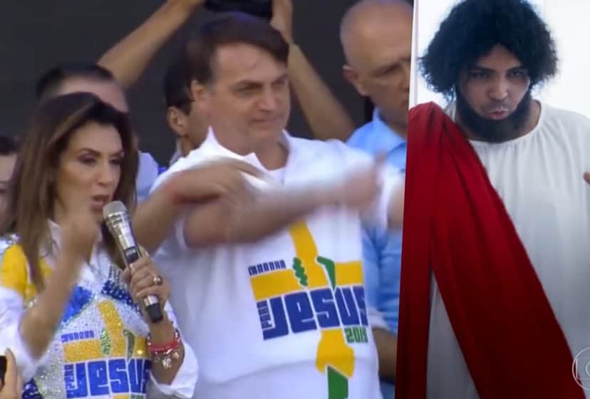 Globo fez pouco caso e detonou Marcha para Jesus com a presença de Bolsonaro Globo fez pouco caso e detonou Marcha para Jesus com a presença de Bolsonaro