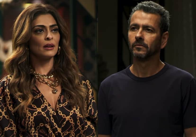 Maria da Paz (Juliana Paes) e Amadeu (Marcos Palmeira) na novela A Dona do Pedaço, da Globo. (Foto: Reprodução) Maria da Paz (Juliana Paes) e Amadeu (Marcos Palmeira) na novela A Dona do Pedaço, da Globo. (Foto: Reprodução)
