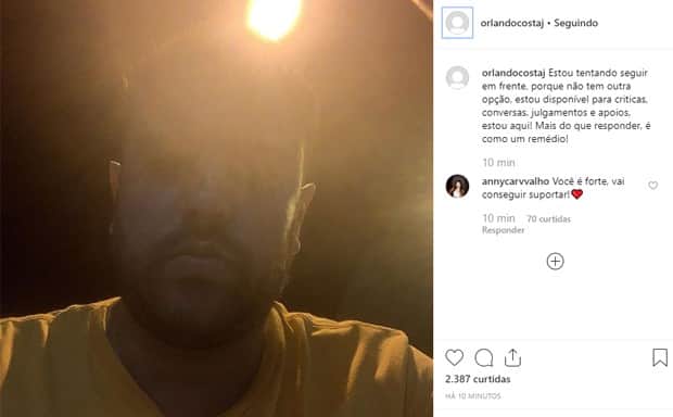 Orlando Costa, ex-noivo de Alinne Araújo, reapareceu Orlando Costa, ex-noivo de Alinne Araújo, reapareceu