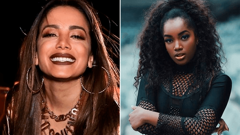 Anitta e Iza Foto: Reprodução Anitta e Iza Foto: Reprodução