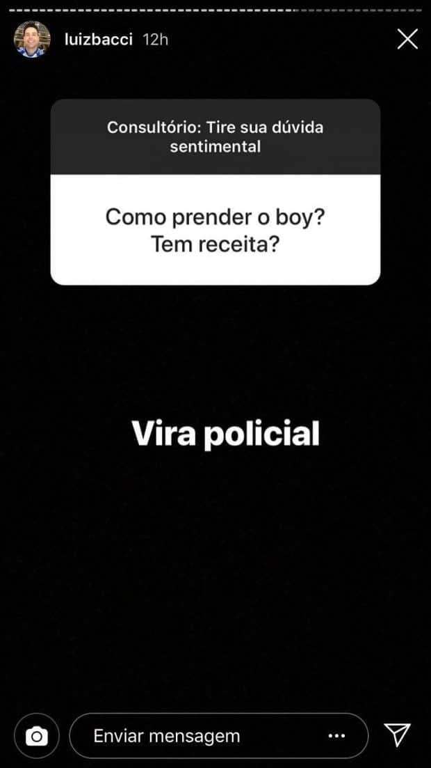 Luiz Bacci da Record vira conselheiro amoroso nas Redes Sociais (Imagem: Instagram) Luiz Bacci da Record vira conselheiro amoroso nas Redes Sociais (Imagem: Instagram)