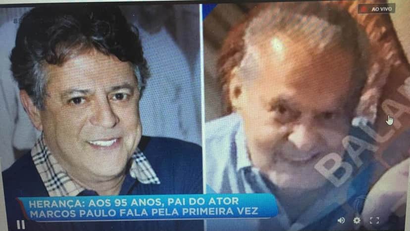 Marcos Paulo e seu pai biológico no quadro "A Hora da Venenosa" (Foto: Divulgação/Record) Marcos Paulo e seu pai biológico no quadro "A Hora da Venenosa" (Foto: Divulgação/Record)