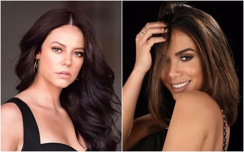 A atriz da Globo que atua em A Dona do Pedaço, Paolla Oliveira foi copia pela cantora Anitta (Foto: Montagem TV Foco) A atriz da Globo que atua em A Dona do Pedaço, Paolla Oliveira foi copia pela cantora Anitta (Foto: Montagem TV Foco)