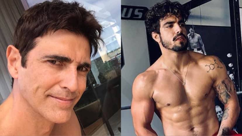 Reynaldo Gianechini e Caio Castro se divertem nos bastidores de A Dona do Pedaço (imagem: Instagram) Reynaldo Gianechini e Caio Castro se divertem nos bastidores de A Dona do Pedaço (imagem: Instagram)