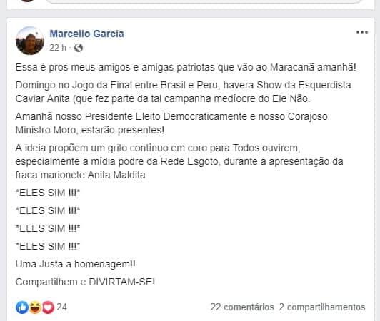 Irmão de Márcio Garcia se descontrola, ataca Anitta e Globo e dispara: “Rede Esgoto” (Foto: Reprodução) Irmão de Márcio Garcia se descontrola, ataca Anitta e Globo e dispara: “Rede Esgoto” (Foto: Reprodução)