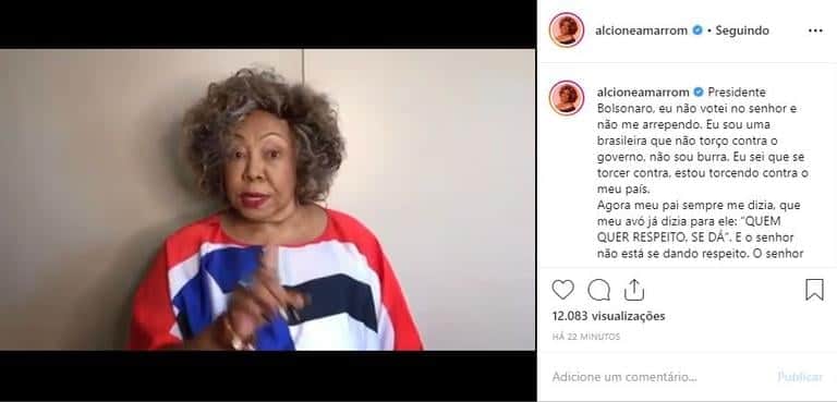 Alcione compra briga com Bolsonaro: ''Respeite o povo nordestino'' (Foto: Divulgação) Alcione compra briga com Bolsonaro: ''Respeite o povo nordestino'' (Foto: Divulgação)