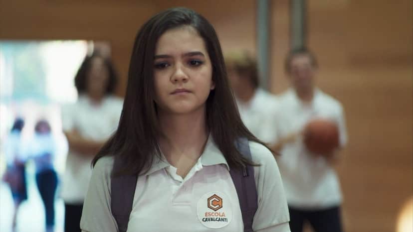 Cássia (Mel Maia) em cena de A Dona do Pedaço da Globo Cássia (Mel Maia) em cena de A Dona do Pedaço da Globo
