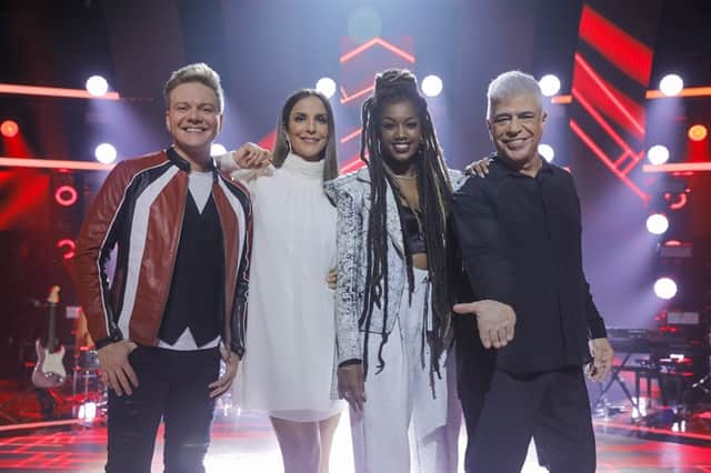 Michel Teló, Ivete Sangalo, Iza e Lulu Santos (Foto: Globo/ Victor Pollak) Michel Teló, Ivete Sangalo, Iza e Lulu Santos (Foto: Globo/ Victor Pollak)