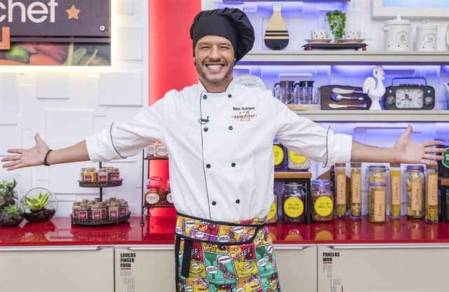 Nando Rodrigues é o campeão da 8ª temporada do Super Chef Celebridades no Mais Você (Foto: Globo/Paulo Belote) Nando Rodrigues é o campeão da 8ª temporada do Super Chef Celebridades no Mais Você (Foto: Globo/Paulo Belote)