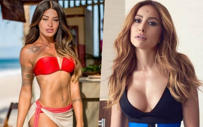 Sabrina Sato e Aline Riscado esquentam um clima de discórdia por troca de rainhas na Vila Isabel Foto: Reprodução Sabrina Sato e Aline Riscado esquentam um clima de discórdia por troca de rainhas na Vila Isabel Foto: Reprodução