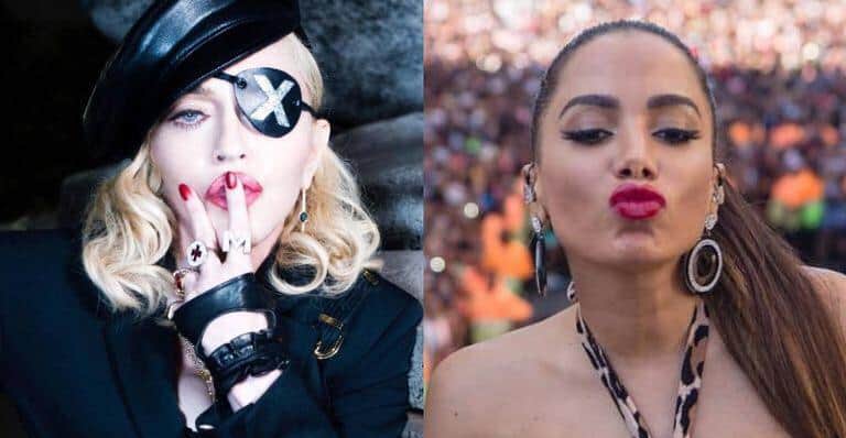 Madonna revelou detalhes de sua parceria com Anitta (Foto: Montagem) Madonna revelou detalhes de sua parceria com Anitta (Foto: Montagem)