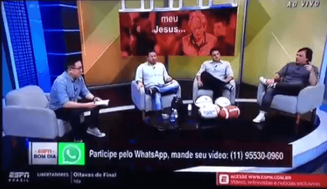 Mauro Cézar ficou revoltado com telespectador após alfinetada e ter o nome trocado (Foto: Reprodução) Mauro Cézar ficou revoltado com telespectador após alfinetada e ter o nome trocado (Foto: Reprodução)