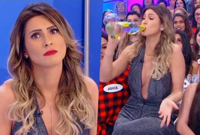 Silvio Santos brincou e Lívia Andrade apareceu tomando umas no SBT Silvio Santos brincou e Lívia Andrade apareceu tomando umas no SBT