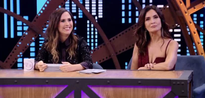 Tatá Werneck recebeu Fátima Bernardes no primeiro episódio do Lady Night que estreou sua quarta temporada no MultiShow (Foto: Reprodução) Tatá Werneck recebeu Fátima Bernardes no primeiro episódio do Lady Night que estreou sua quarta temporada no MultiShow (Foto: Reprodução)