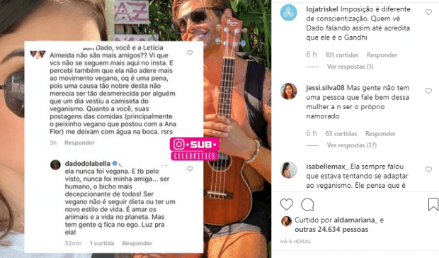 O ex-participante do reality show da Record, A Fazenda, Dado Dolabella e a ex-atriz da Globo, Leticia Almeida O ex-participante do reality show da Record, A Fazenda, Dado Dolabella e a ex-atriz da Globo, Leticia Almeida