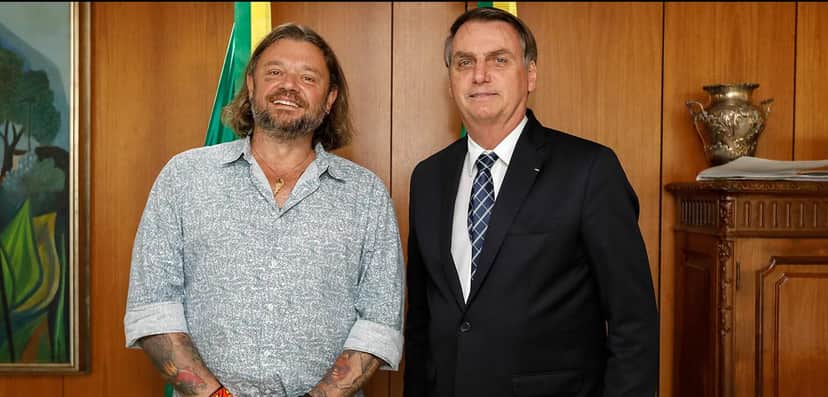 Bolsonaro e Richard Rasmussein (Foto: Divulgação/ Carolina Antunes) Bolsonaro e Richard Rasmussein (Foto: Divulgação/ Carolina Antunes)