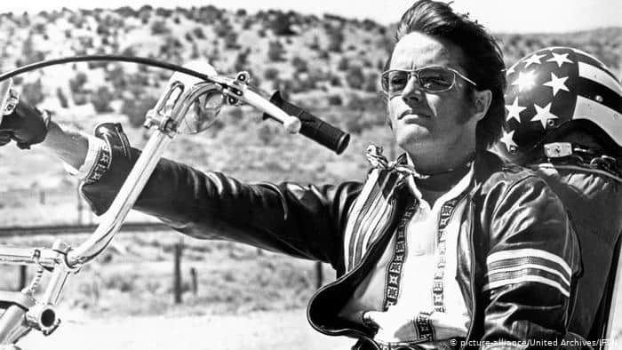 Peter Fonda no filme Easy Rider (Foto: Reprodução) Peter Fonda no filme Easy Rider (Foto: Reprodução)