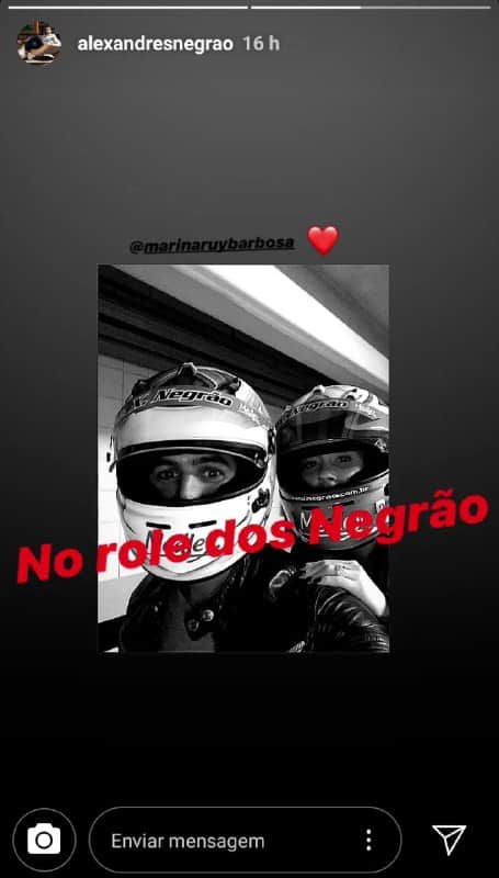 Marina Ruy Barbosa e Xandinho Negrão deram um passeio de moto (Foto: Reprodução/ Instagram) Marina Ruy Barbosa e Xandinho Negrão deram um passeio de moto (Foto: Reprodução/ Instagram)