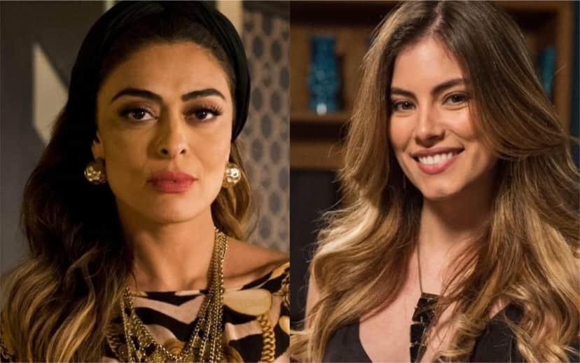 Maria da Paz (Juliana Paes) e Joana (Bruna Hamú), sua provável filha em A Dona do Pedaço Foto: Reprodução/Montagem TV Foco) Maria da Paz (Juliana Paes) e Joana (Bruna Hamú), sua provável filha em A Dona do Pedaço Foto: Reprodução/Montagem TV Foco)
