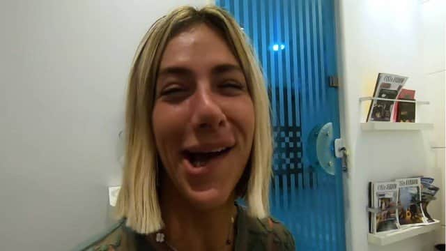 A modelo e atriz, Giovanna Ewbank surgi com a boca toda torda (Foto: Reprodução) A modelo e atriz, Giovanna Ewbank surgi com a boca toda torda (Foto: Reprodução)