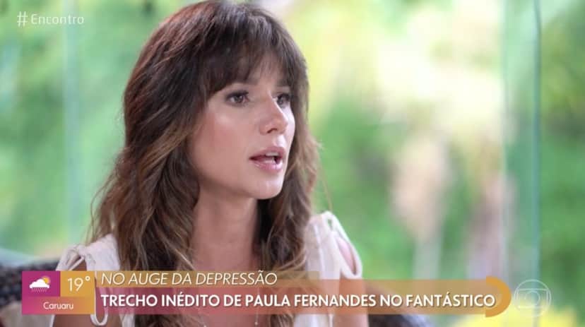 Paula Fernandes da Globo revelou tristeza ao vivo na Globo e falou sobre depressão (Foto reprodução) Paula Fernandes da Globo revelou tristeza ao vivo na Globo e falou sobre depressão (Foto reprodução)