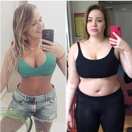 Paulinha Leite; antes e depois Paulinha Leite; antes e depois