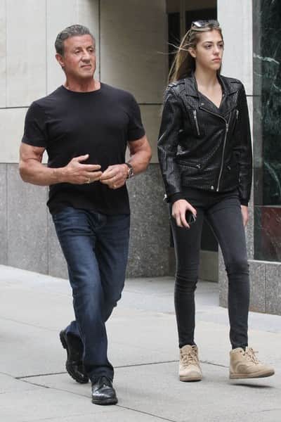 Sylvester Stallone e Sistine Stallone (Foto: Reprodução) Sylvester Stallone e Sistine Stallone (Foto: Reprodução)